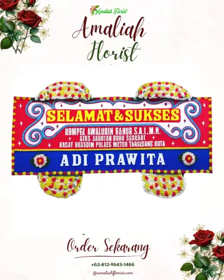 Papan Bunga Ucapan Selamat Gemulak